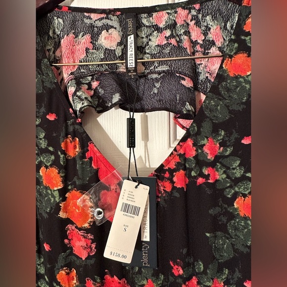 PLENTY by Tracy Reese x Anthropologie SM Laurette Black Red Floral Jumpsuit NWT - Picture 6 of 16